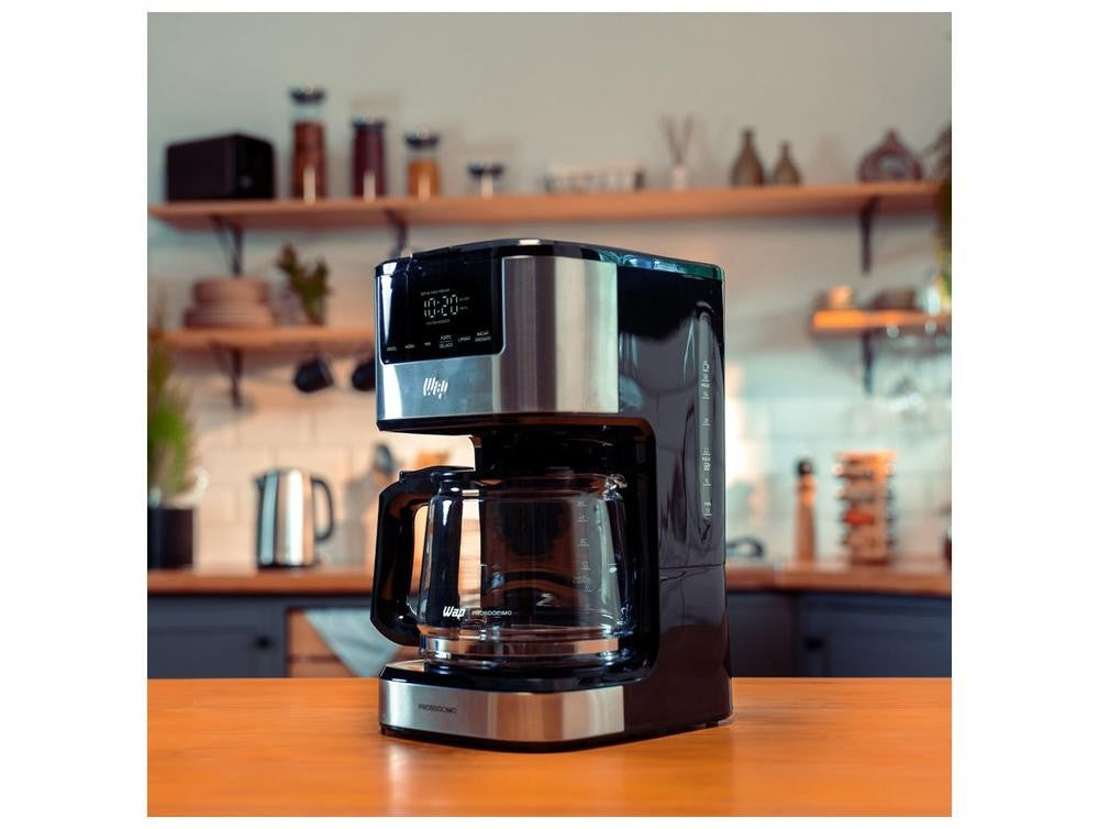 Cafeteira Elétrica Wap Aroma WCD1500 38 Xícaras Preto e Cinza FW010084 - 110V