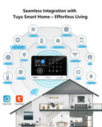 Fuers sistema de alarme para casa wifi gsm alarme de segurança host anti-roubo c