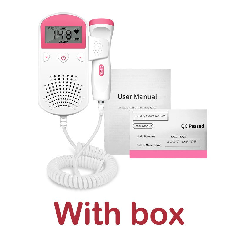 Atualizado Doppler Fetal para Casa, Gravidez Monitor de Freqüência Cardíaca, Det