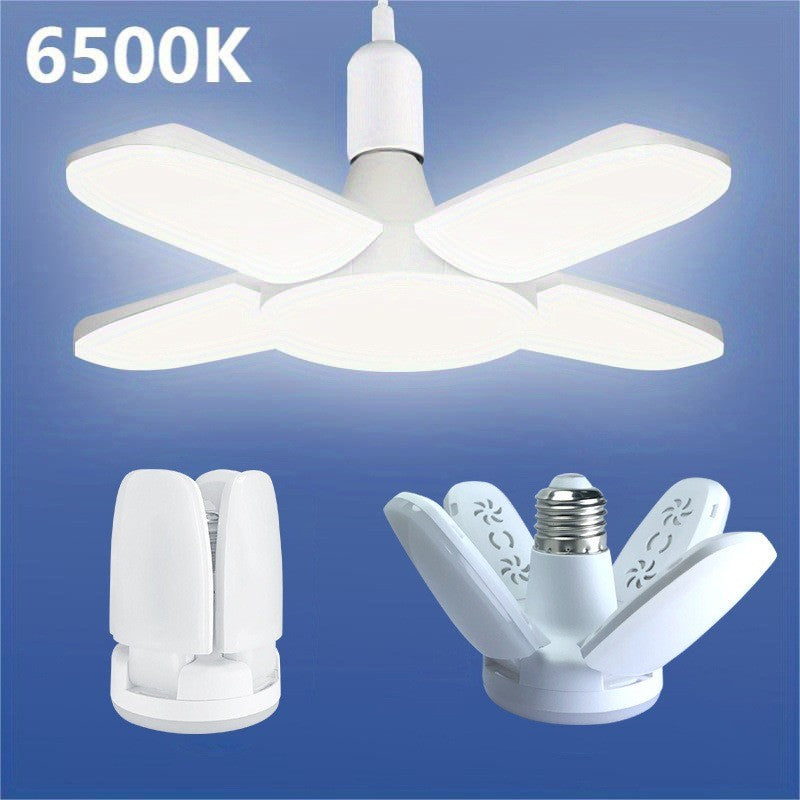 E27 ventilador forma dobrável 28w lâmpada led ac220v/110v deformação para casa d