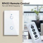 Tuya interruptores inteligentes eua rf433 1/2/3 gang sem fio neutro sensor de to