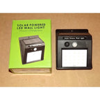 Luminaria Parede Solar 20 Leds Sensor Movimento Luz Branca