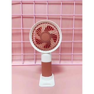 Mini Ventilador Portátil Silencioso Recarregável Mão/Mesa com Suporte de Celular