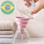 Silicone Dobrável Retrátil, Funil