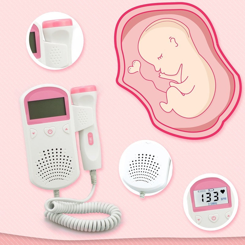 Atualizado Doppler Fetal para Casa, Gravidez Monitor de Freqüência Cardíaca, Det