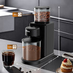 Moedor de grãos de café cônico elétrico com 25 configurações de moagem para café