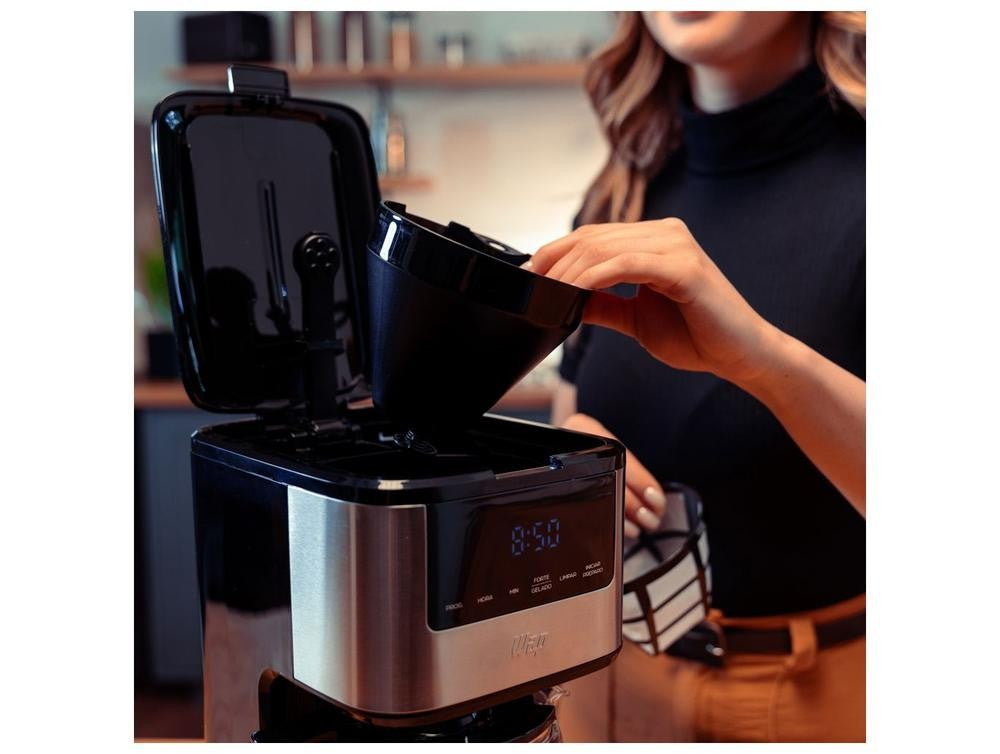 Cafeteira Elétrica Wap Aroma WCD1500 38 Xícaras Preto e Cinza FW010084 - 110V