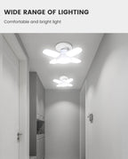 E27 ventilador forma dobrável 28w lâmpada led ac220v/110v deformação para casa d