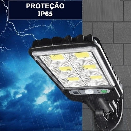 kit-2 Mini Luminária Poste 21W Solar Alta Potencia Econômica