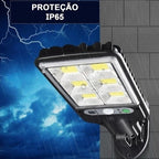 kit-2 Mini Luminária Poste 21W Solar Alta Potencia Econômica