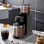 Moedor de grãos de café cônico elétrico com 25 configurações de moagem para café
