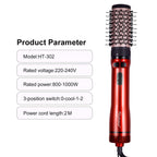 Hatteker EU Escova de Ar Quente com 3 Cabeças, Secador de Cabelo, Alisador Elétr