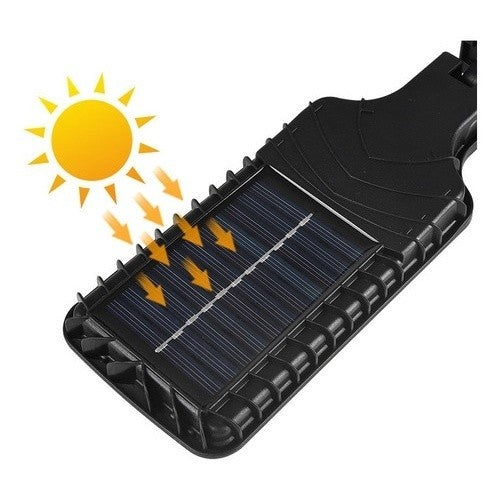 kit-2 Mini Luminária Poste 21W Solar Alta Potencia Econômica