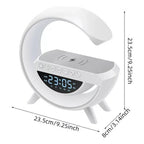 Caixinha De Som G-speaker smart station Carregador Indução Sem Fio Multifunção A
