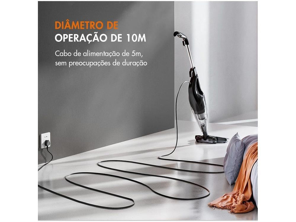 Aspirador de Pó 2 em 1 Gaabor com Filtro HEPA 1000W Smart Sweep Preto - 110V