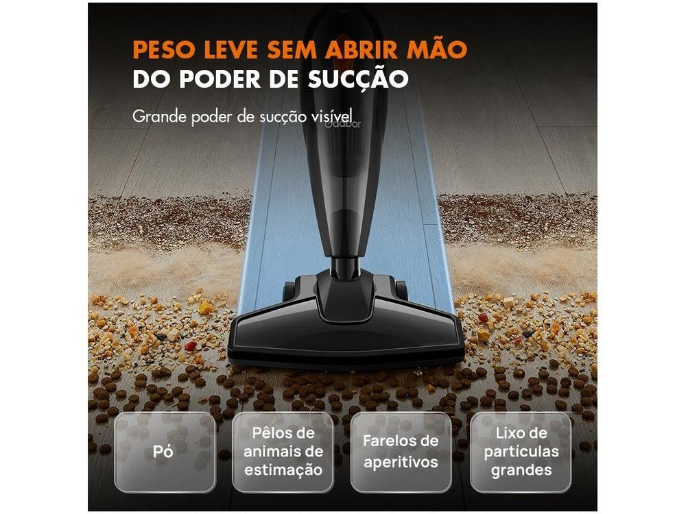 Aspirador de Pó 2 em 1 Gaabor com Filtro HEPA 1000W Smart Sweep Preto - 110V