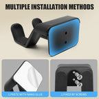 Suporte universal para fone de ouvido, suporte adesivo de plástico para parede,