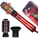Hatteker EU Escova de Ar Quente com 3 Cabeças, Secador de Cabelo, Alisador Elétr