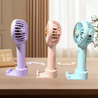Ventilador portátil leve para viagens e escritório, design compacto e silencioso
