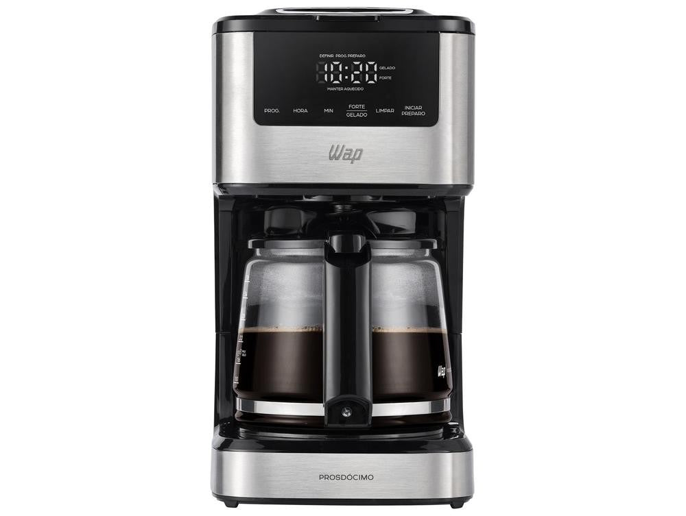 Cafeteira Elétrica Wap Aroma WCD1500 38 Xícaras Preto e Cinza FW010084 - 110V