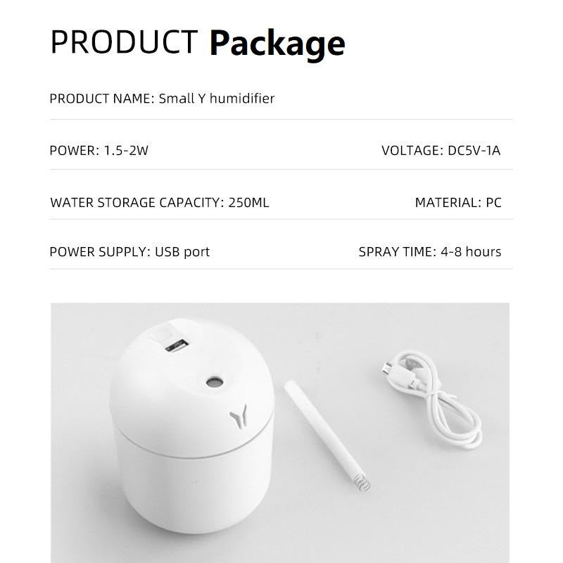 250ML USB Mini Umidificador de Ar Aroma Difusor Óleo Essencial Para Casa Carro U
