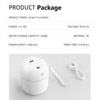 250ML USB Mini Umidificador de Ar Aroma Difusor Óleo Essencial Para Casa Carro U