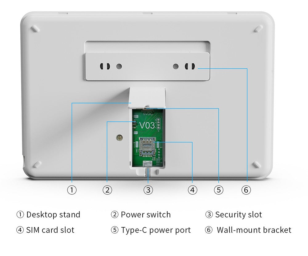 Fuers sistema de alarme para casa wifi gsm alarme de segurança host anti-roubo c