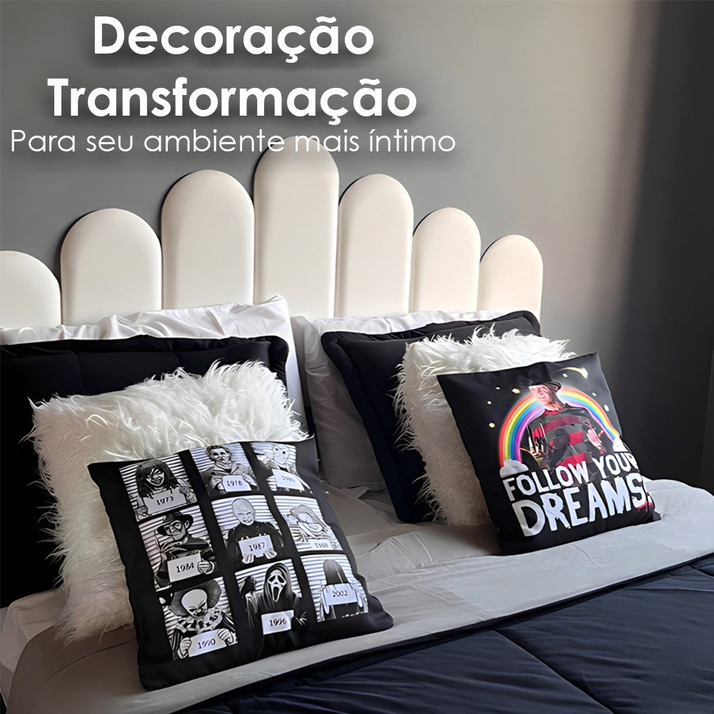Cabeceira Adesiva Decorativa Nuvem Modulada Para Cama De Solteiro Casal 1 Módulo