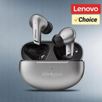 Lenovo-LP5 Fones De Ouvido Sem Fio Bluetooth, Fones De Música HiFi, Fones De Ouv