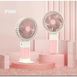 Mini Ventilador Portátil Silencioso Recarregável Mão/Mesa com Suporte de Celular