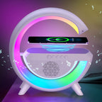 Caixinha De Som G-speaker smart station Carregador Indução Sem Fio Multifunção A