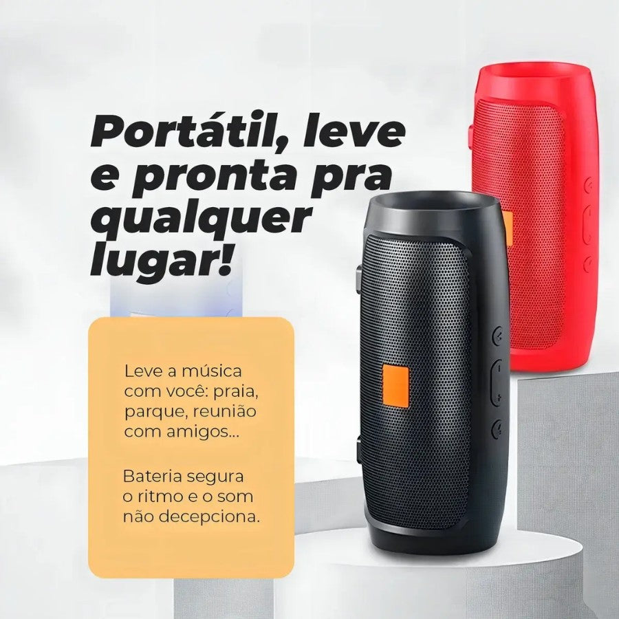 Caixa de som Charge Mini 3 Portátil Com Bluetooth Radio Hi-Fi sem fio