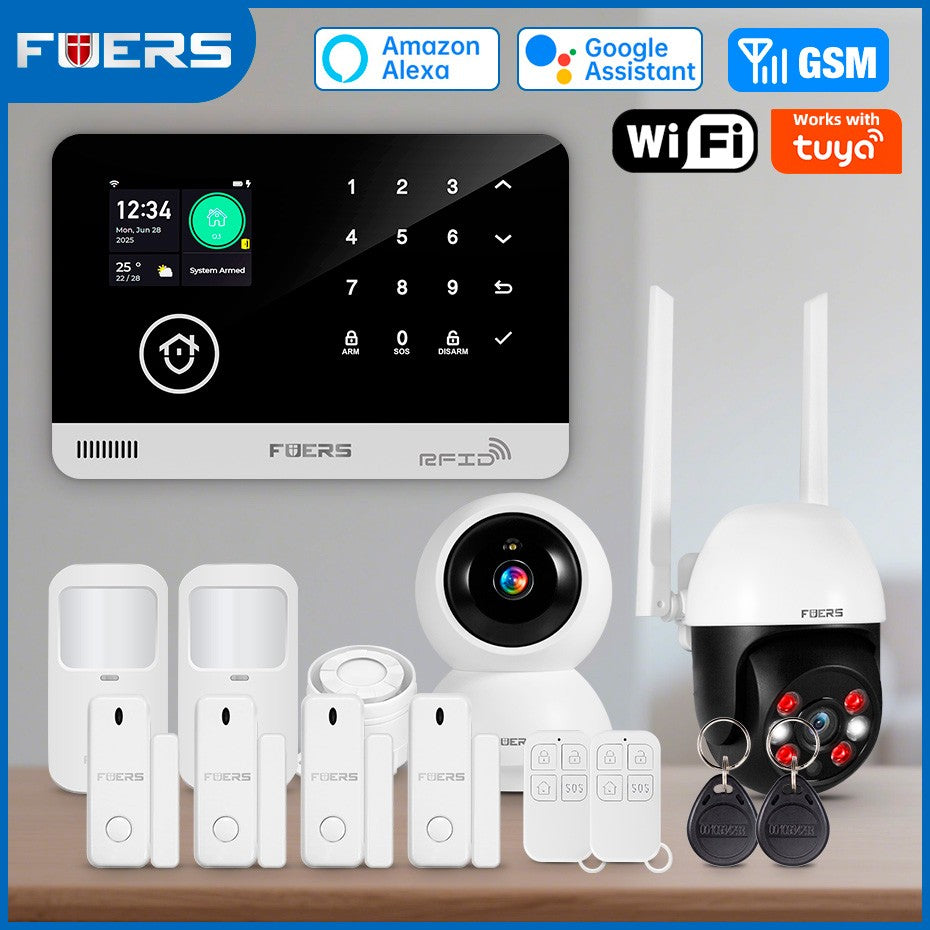 Fuers sistema de alarme para casa wifi gsm alarme de segurança host anti-roubo c
