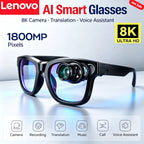 Óculos Inteligentes Lenovo AI 8K 4KHD, Chamadas Sem Fio, Tradução por AI, ChatGP