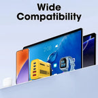 Carregador de Mesa GaN 5 em 1 para iPhone 17 16 Pro, Laptop Samsung, Adaptador d