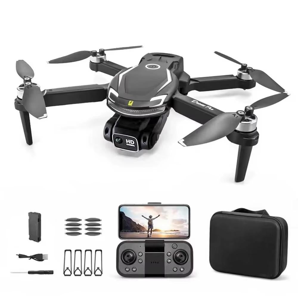DLI Drone V88 Pro Preto 4K FPV WiFi Dobrável Motor Sem Escova Câmera Dupla Contr
