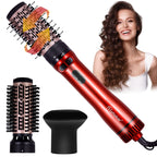 Hatteker EU Escova de Ar Quente com 3 Cabeças, Secador de Cabelo, Alisador Elétr