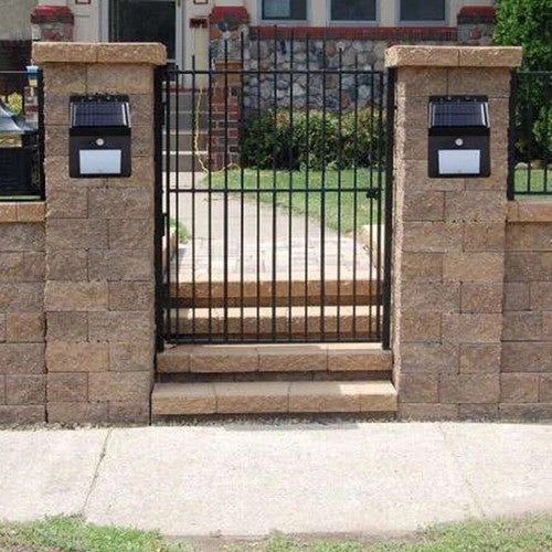 Luminaria Parede Solar 20 Leds Sensor Movimento Luz Branca