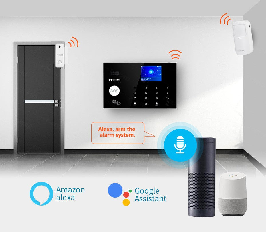 Fuers wifi gsm sistema de alarme sem fio casa sistema alarme segurança do assalt