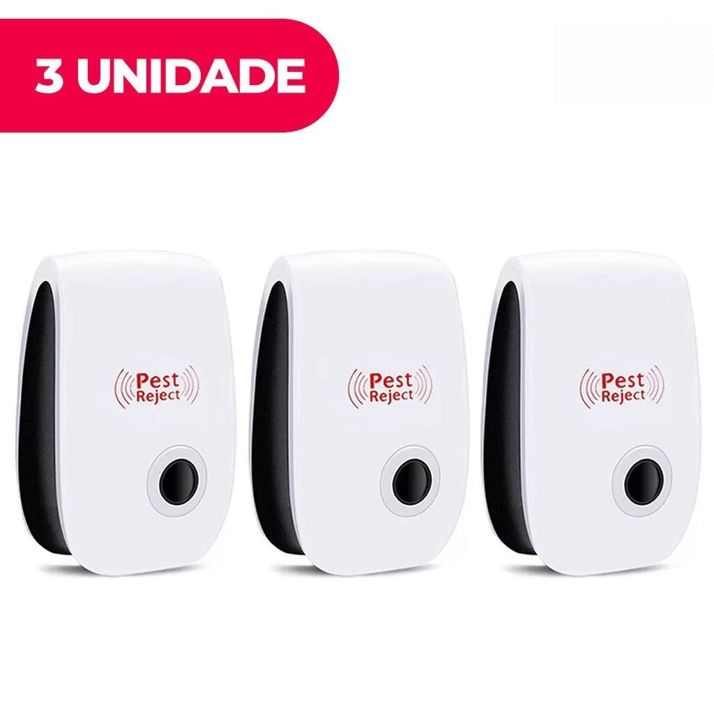 Kit Duplo Anti Pragas Ecológico Repelente Eletrico e Armadilha LED Proteção 24 H
