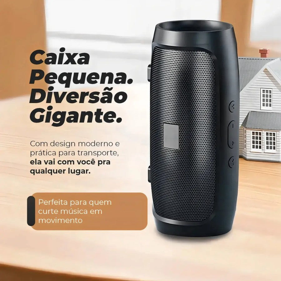 Caixa de som Charge Mini 3 Portátil Com Bluetooth Radio Hi-Fi sem fio