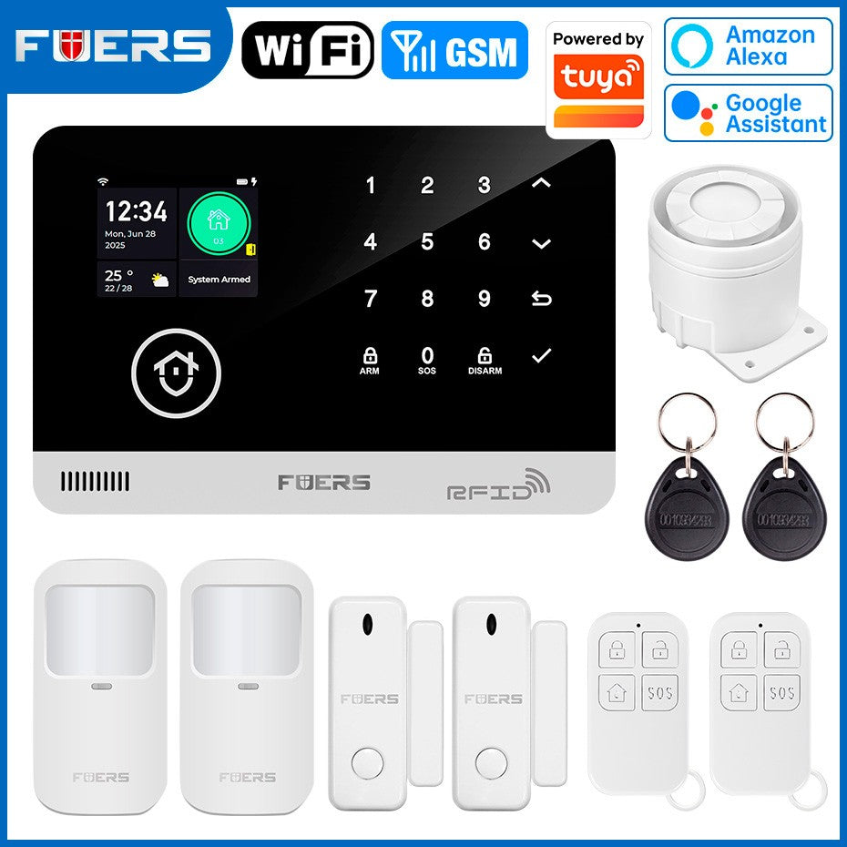 Fuers sistema de alarme para casa wifi gsm alarme de segurança host anti-roubo c