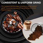 Moedor de grãos de café cônico elétrico com 25 configurações de moagem para café