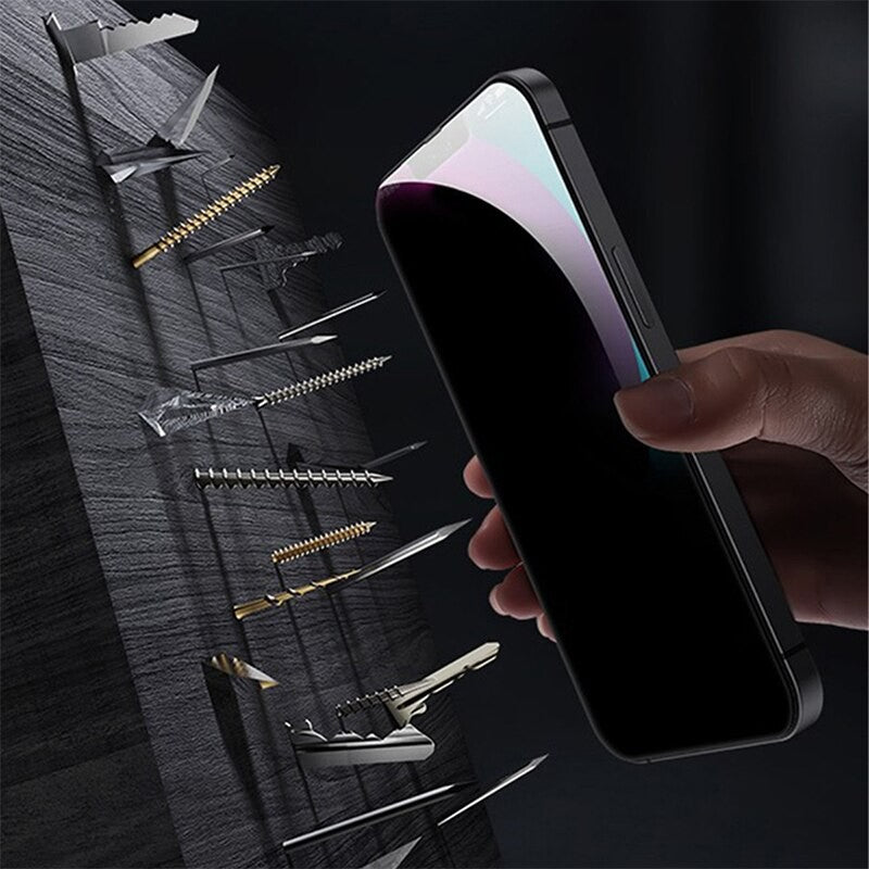 Protetor de tela de privacidade para iPhone, vidro anti-espião, 14 Pro Max, 16 P
