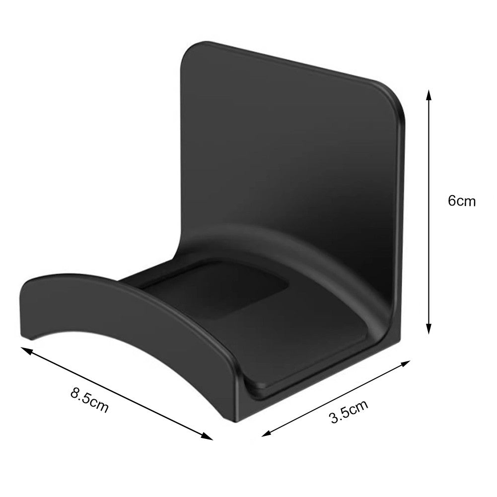 Suporte universal para fone de ouvido, suporte adesivo de plástico para parede,