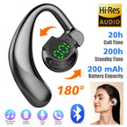 Fones de ouvido sem fio bluetooth 5.4 gancho de orelha com microfone handsfree h
