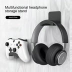 Suporte universal para fone de ouvido, suporte adesivo de plástico para parede,