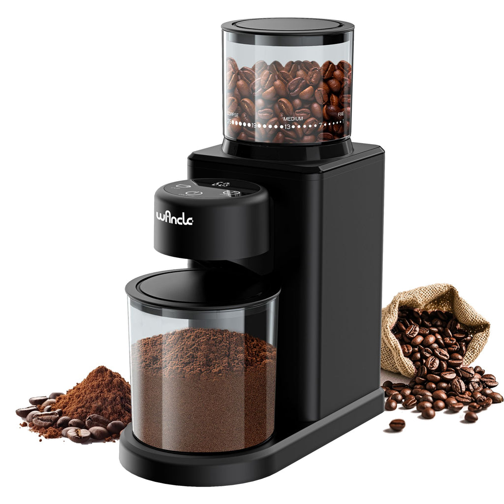 Moedor de grãos de café cônico elétrico com 25 configurações de moagem para café