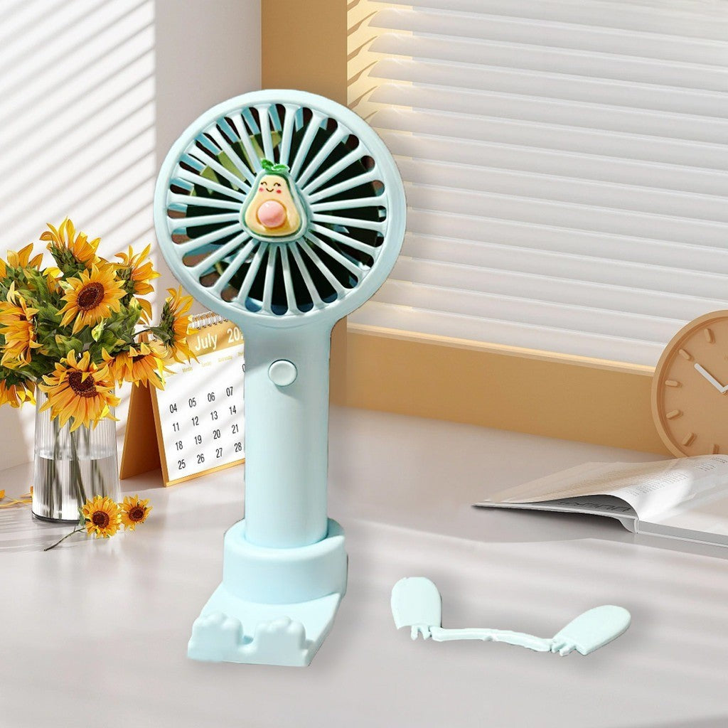 Ventilador portátil leve para viagens e escritório, design compacto e silencioso