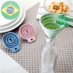 Silicone Dobrável Retrátil, Funil